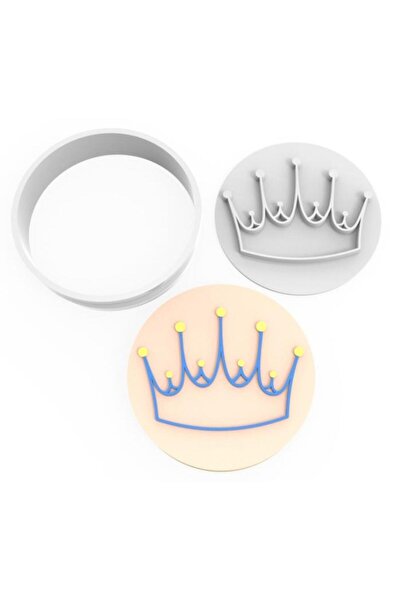 Adana Pasta Malzemeleri King's Crown Cookie Stamp and Cutter Set Rp21233