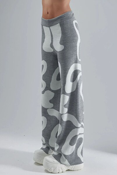 Hiccup Abstract Patterned Knitwear Trousers