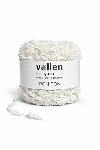 vollen yarn Кадифена прежда с помпони 100 г 140 м | Прежда за ръчно плетене с...