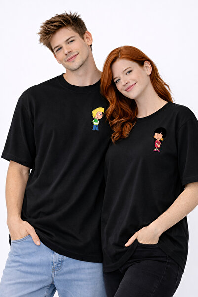 Me&On WEAR Cedric & Chen Minimal Character Printed Unisex T-Shirt 100% Premiu...