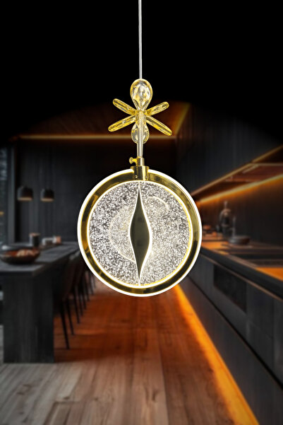 Luna Lighting Dark Model Gold Kaplama 3renk Metal Salon Mutfak Oturma Yatak O...