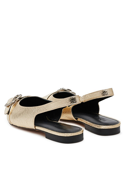 BADURA ballerina women's golden HIBISCUS-LT593-911