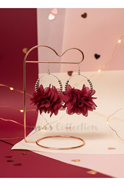 Jivva's Collection Special Design. Bohemian Series Collection. Burgundy-Silve...