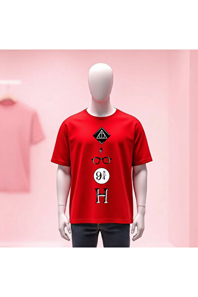 Vordevia تي شيرت هاري بوتر مطبوع برقبة دائرية وقصة واسعة للجنسين