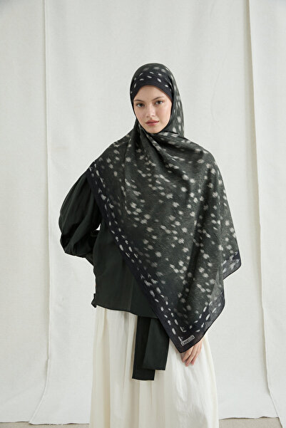 cs camellia scarf Bambi Kraş Shawl - Green