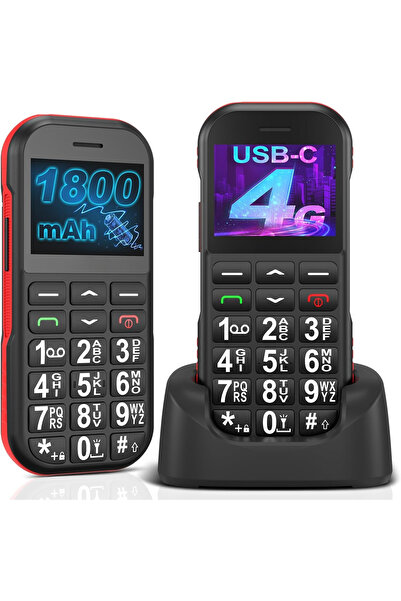 wirsen Seniors Mobile Phone, Dual Sim, SOS Button, Bluetooth, Radio, Long Bat...