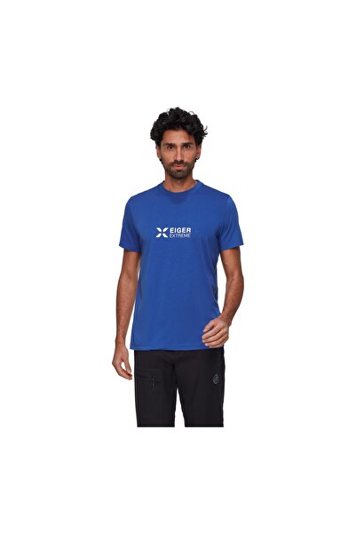 Mammut Men's T-Shirt Eiger Logo Eiger Blue