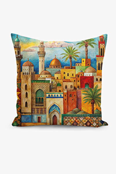 Filamente Husă de pernă cu model Ramadan, imprimată digitală pe două fețe - R...