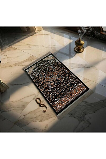 Melen Turkish Prayer Rug - Paradise - Dark Olive - Brown