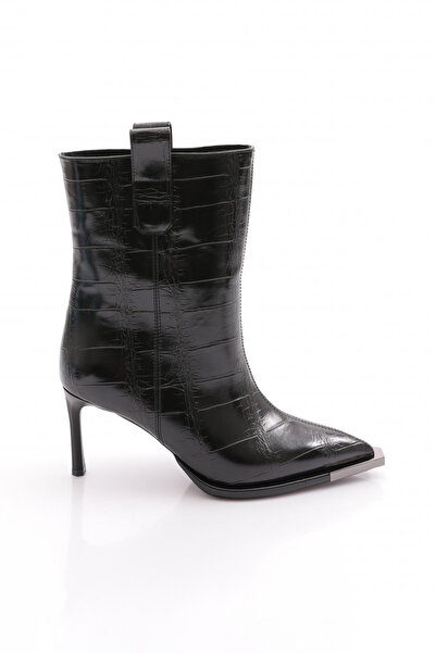 DGN 1836 Women's Pointed Toe Heeled Boots