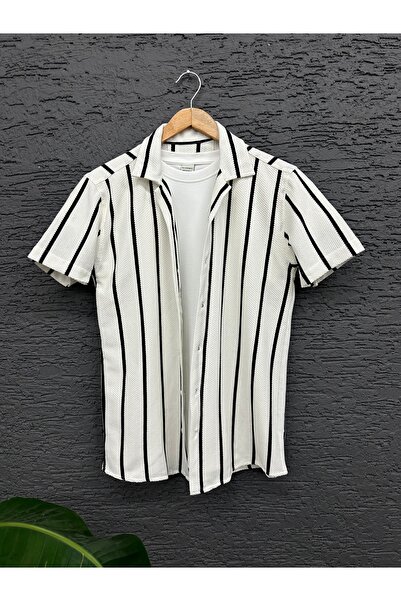 THEGENTMAN Knitted Fabric Shirt Men