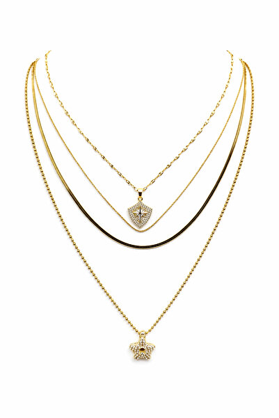 Venus Design Çelik Çoklu Kolye Seti