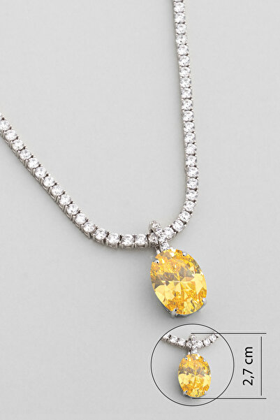 So CHIC... Sıcak Sarı 18 Ayar Beyaz Altın Kaplama Gümüş Charm