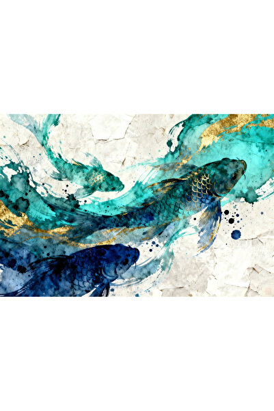 VeliumCraft Tablou Canvas Pesti Abstract 1, 100x70 cm, sasiu de lemn, panza d...