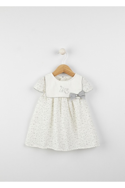 Babydola فستان أطفال من الموسلين بسحاب خلفي