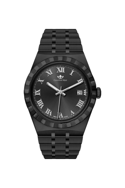 Caverton Mair Caverton Mayer all-black watch with steel strap