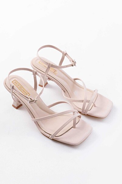 NiceDiffer Women's Sandals Ankle Strap 6cm Heeled Sandals