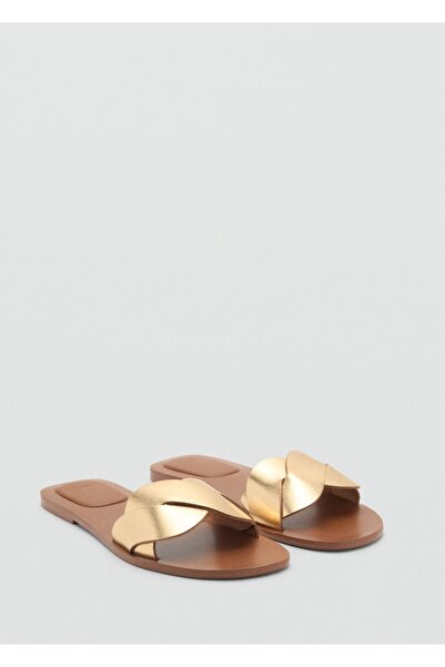 Mango Teen Deri bantlı sandalet