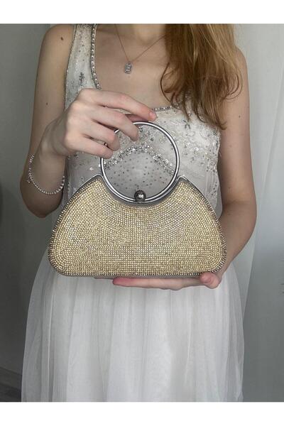 Blacktavern حقيبة سهرة أنيقة مرصعة بالحجارة، عملية وواسعة، تناسب جميع الهواتف...