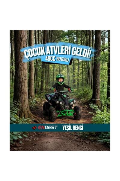 ENBEST 49 CC BENZİNLİ ÇOCUK ATV 4-12 YAŞ YEŞİL