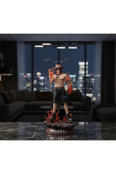 Kuzey Tacı One Piece - Portgas D. Ace 24 CM Özel Efektli Koleksiyon Figürü - ...