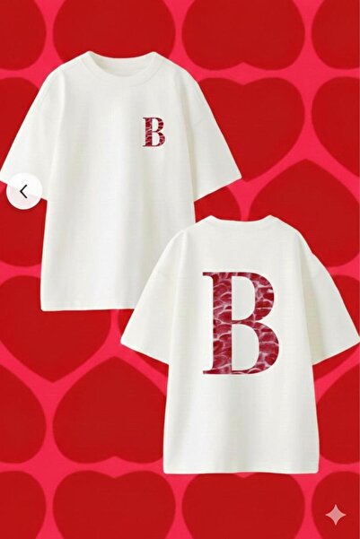 playwear PLAY WEAR RUJLU Tricou supradimensionat cu imprimeu litera B
