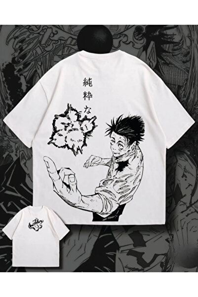 Touz Moda Jujutsu Kaisen Printed Unisex Oversize T-Shirt