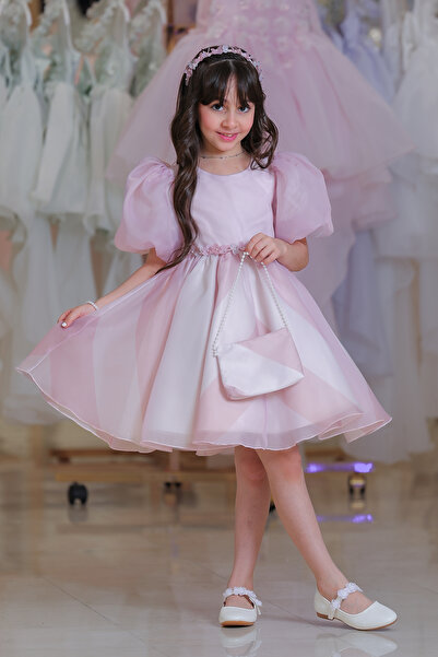 Alesayi_kids Turkish organza dress, sizes 3-9 years
