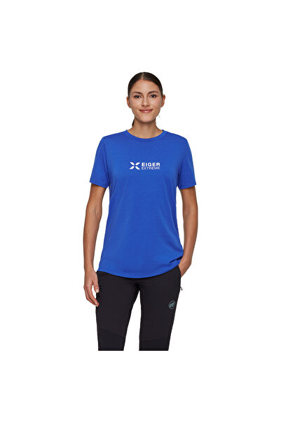 Mammut Women's T-Shirt Eiger Logo Blue