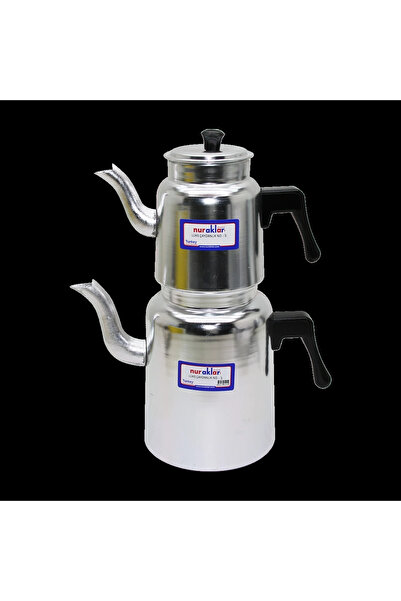 shopwave طقم إبريق شاي فاخر من الألومنيوم رقم 3 (5047)