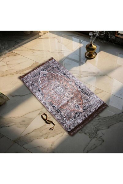 Melen Memory Foam Prayer Mat - Dawn - Light Brown - Dark Brown