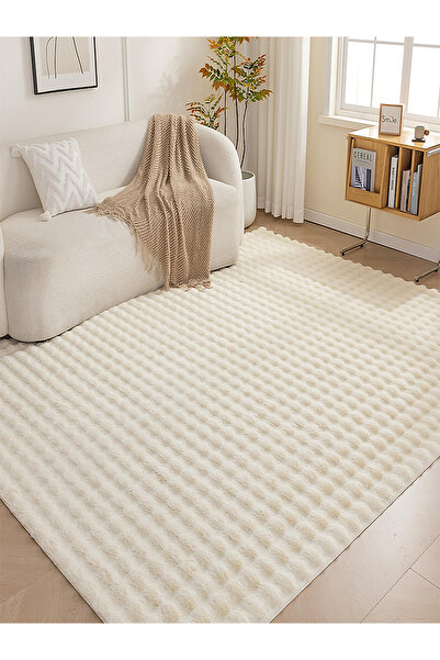 Paco Home Yumuşak Bubble Kaymaz Özel Taban Peluş Halı Yolluk