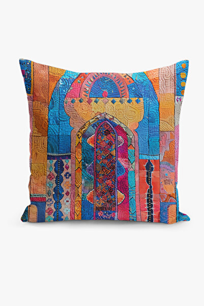 Filamente Ramadan Patterned Double Sided Digital Printed Throw Pillow Cover -...