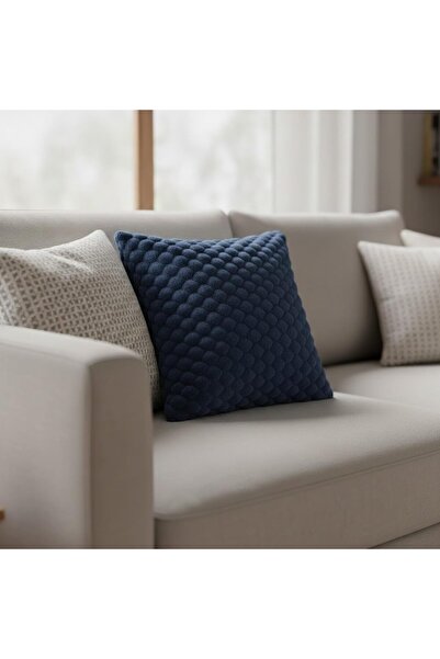AL SAHIR GARMENT INDUSTRY L.L.C Premium Bubble Cushion Cover 43×43 cm – Soft Textured Decorative Throw Pillow Case, Plush 3D Rais