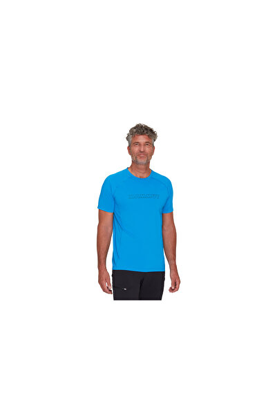 Mammut Men's T-Shirt Selun FL Logo Glacier Blue
