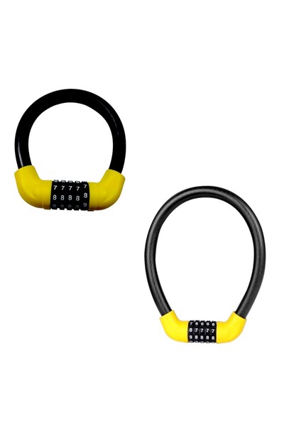 OEM Set 2 lacate antifurt biciclete/valori personale, lungimi 35/50 cm, otel ...