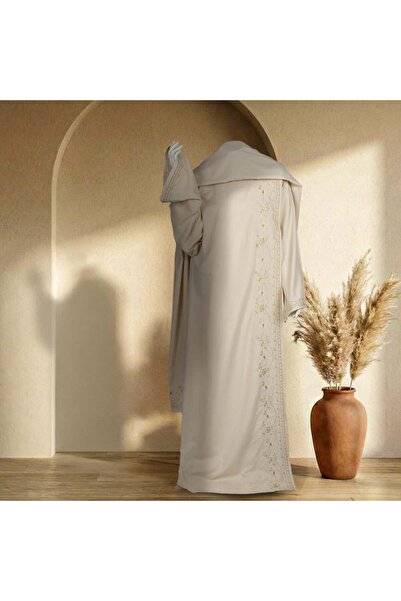 Melen Prayer dress with embroidered tassel - Gift - Beige