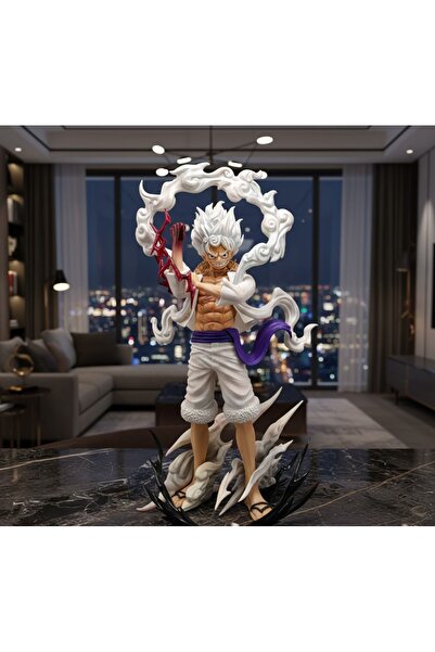Kuzey Tacı One Piece - Monkey D. Luffy Gear 5 Özel Tasarım Figür - Bulut Efek...
