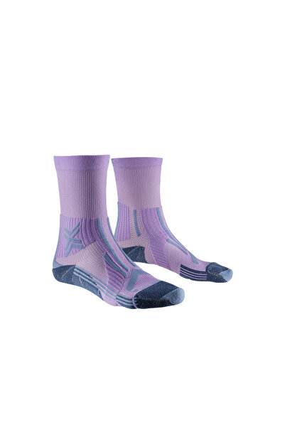 X Bionic SOCKS TRAILRUN PERFORM CREW WMN ORCHID/SUNSET BLUE