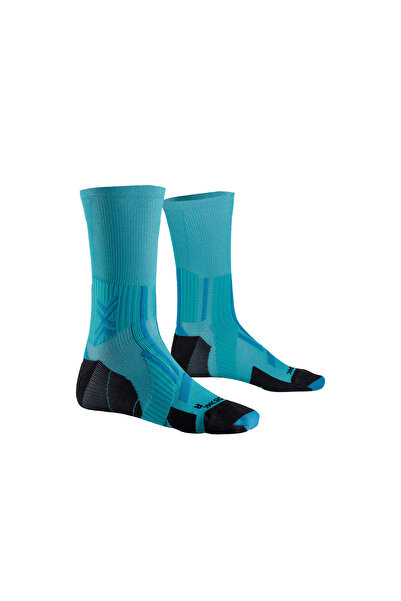 X Bionic SOCKS TRAILRUN PERFORM CREW UNISEX LAKE GREEN/SUNSET BLUE 39-41