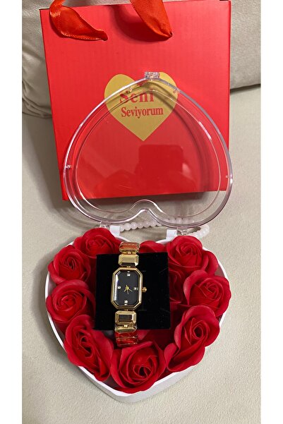 T-GOER 14 Şubat’a Özel Sevgililer Günü Kalpli Güllü Kutulu Hediye Seti