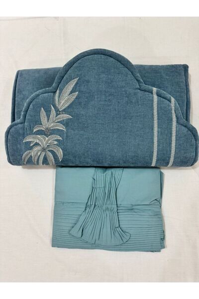 Greenko طقم سجادة صلاة فاخرة بتطريز - استعد لرمضان بأجواء تجمع الأصالة والفخامة