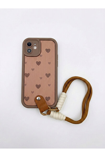 OSG iPhone 12 Uyumlu Leopar Desenli Bileklikli Premium Kamera Korumalı Telefo...