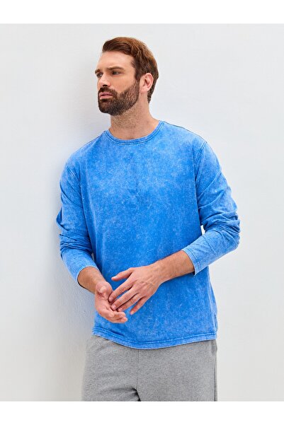 Mod Kids Longsleeve Męski 100% Bawełna Vintage Stonewash Luźny Krój Rozmiar M