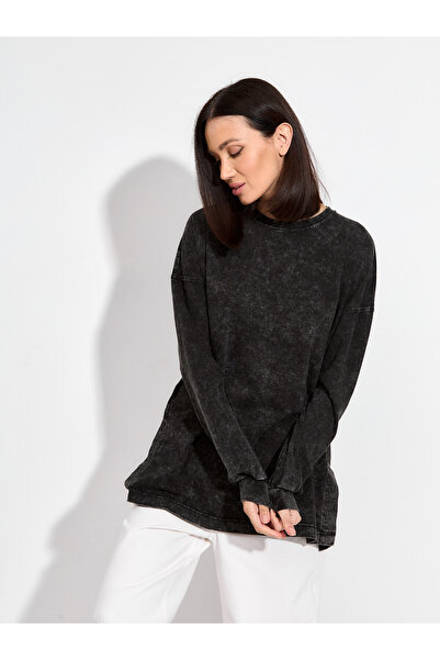 Mod Kids Longsleeve Damski 100% Bawełna Oversize Stonewash Rozmiar 46/48