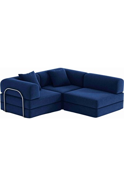 Mat NERA SERİSİ FİTİLLİ KADİFE KÖŞE KOLTUK, İKİ BÜYÜK YER YATAĞI, CIRTBANT BA...