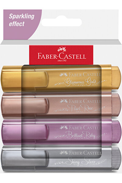 Faber Castell Комплект от 4 текстобележителя за картонена кутия с метални еле...