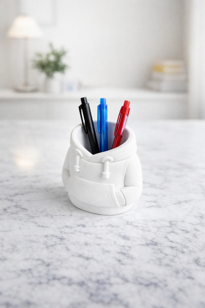 Mayah Concept Pencil Holder with Hooded Sweatshirt Design – Decorative Deskto...