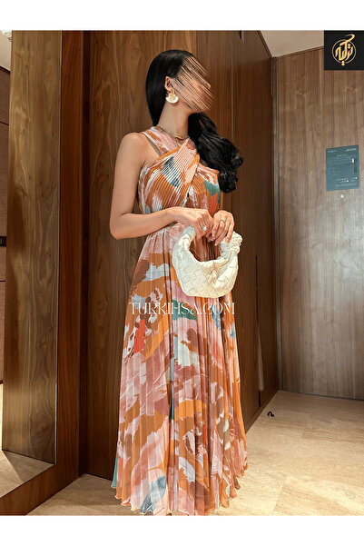 TURKIH pleated midi dress