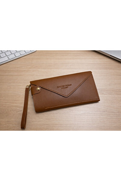 Z&ÇBUTİKK محفظة دافيو بولو النسائية ذات السحاب - متعددة الأقسام مع حزام